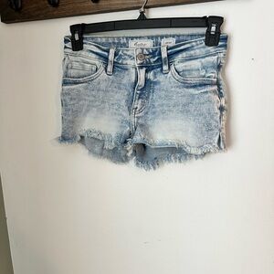 KanCan Light Blue Distressed Jean Shorts